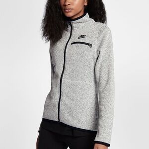 Heathered Gray Nike Zip-up Jacket